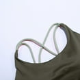 thumbnail image 7 of KHONTS Sports Bras for Women Wireless Tank Top Bralette Seamless Backless Workout Yoga Compression Bra with Padded Army Green XXL, 7 of 7