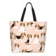 thumbnail image 1 of Balery Beagle Dog On Brown Bolsa Tote Estilo Estético con Cremalleras, Bolsa de Hombro, Bolsa de Compras Grande y Plegable, 1 of 7