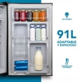 thumbnail image 3 of Frigobar Refrigerador Acero Inoxidable 91 Litros 3.2 Ft Negro, 3 of 7