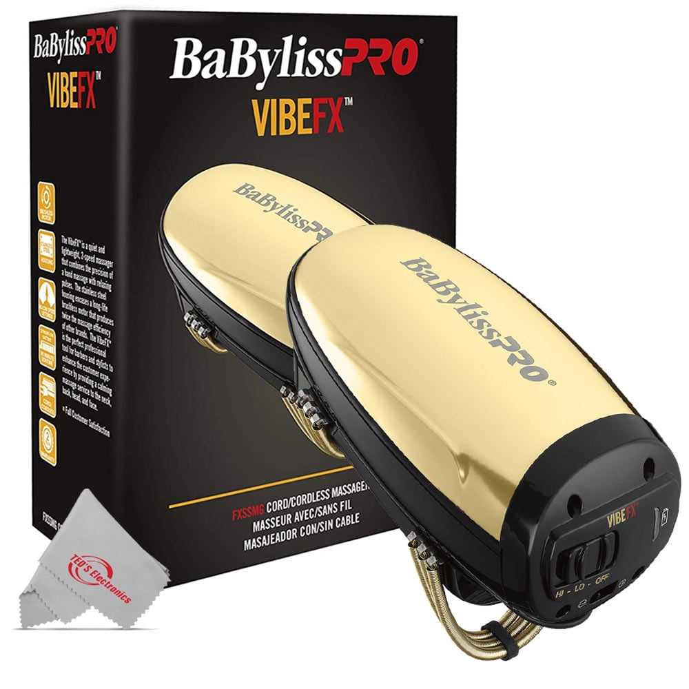 BabyLiss Pro Vibe FX Cord Cordless Massager FXSSMG Gold
