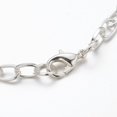 thumbnail image 3 of 200pcs Iron Bracelet Making with Lobster Claw Clasps Silver 8-1/8 inch(20.5cm), 3 of 4
