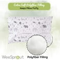 thumbnail image 4 of WeeSprout Mini Toddler Pillow for Kids Sleeping, Organic Cotton Shell & Pillowcase 18x13x3, 4 of 9