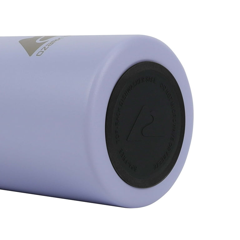 Ozark Trail 24 oz Stainless Steel Water Bottle, Purple, Twist Cap