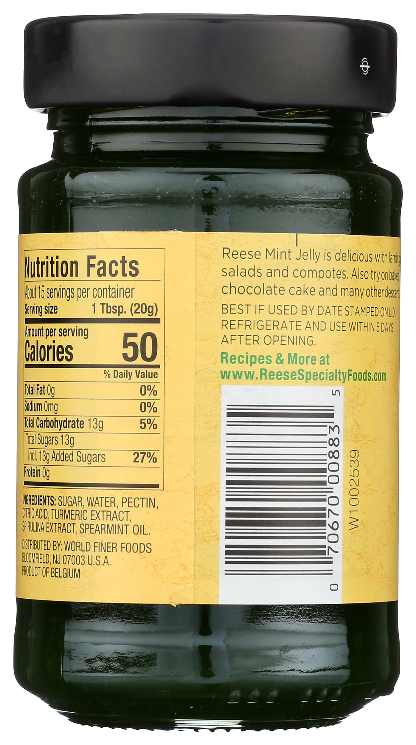 Pack of 12, Reese Mint Jelly, 10.4 oz