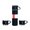 Black, variant on 500L Insulated Thermos Bottle with 2 Extra Cups  Sport Flask Cup for Hot & Cold Drink