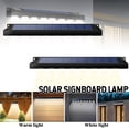 thumbnail image 2 of 2 Pack Solar Sign Lights, Warm White Outdoor Wall Light, IP65 Waterproof Landscape Spotlights, 2 of 6