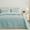 Aqua Blue, variant on Exclusivo Mezcla Ultrasonic Full Queen Size Quilt Set Yellow, 3 Pieces Lightweight Bedspread Leaf Pattern Bed Cover Soft Microfiber Coverlet Bedding Set for All Seasons