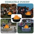 thumbnail image 4 of Smokeless Fire Pit Insert - Steel 46" Round Foldable Fire Pit Ring with Air Vents and Coller Support - DIY Fire Ring in or Above Ground for Outdoor Garden Patio Bonfire Camping Accessories, 4 of 10