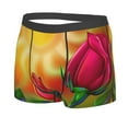 thumbnail image 2 of Bingfone Rose Psychedelic Men'S Underwear - Casual Stretch Boxer Briefs-X-Large, 2 of 9