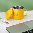 thumbnail image 4 of sweethay Reemplazo de taza de acero inoxidable Aislamiento térmico 300 ml Estilo simple A prueba de golpes Doble capa Hogar Dormitorio Frasco de taza de Teteras Verde sweethay HA081643-01, 4 of 6