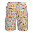 thumbnail image 6 of Kdxio Watercolor Wildflowers Pattern Mens Casual Shorts - Drawstring Summer Beach Sports Shorts for Men, 6 of 9