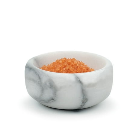 Maple Bowl Herb and Salt Bowl - White Marble - 1 Pack, This striking salt bowl is pretty enough to leave on display even when not in use, it makes an excellent tabletop.., By RSVP International ()