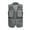 Grey, variant on Men's Summer Outdoor Work Hiking Travel Photo Fishing Vest With Pockets