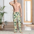 thumbnail image 5 of Uemuo Hawaiian Style Pattern Men's Wide Leg Palazzo Lounge Pants with Pockets Light Weight Loose Comfy Casual Pajama Pants-X-Large, 5 of 9