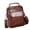Coffee, variant on Men's Sling Bag Genuine Leather Shoulder Crossbody Chest Pack Retro Vintage Messenger Bag, Black (9.45 in / 24 cm)