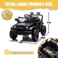 thumbnail image 3 of Okybaby 24V Kids Ride On Truck Car with Remote Control,Four-wheel Suspension, Max Speed 3.11MPH, Electric Kids Ride On Toy Car with Dual Motor,LED Light,USB,Bluetooth,MP3 for Kids of 2-5,Black, 3 of 8
