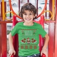 thumbnail image 3 of Tee Hunt Santa Squad Youth T-Shirt Cute Ugly Sweater Merry and Bright Christmas Kids, Green, Medium, 3 of 5