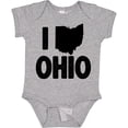 thumbnail image 3 of Inktastic I Love Ohio with State Silhouette Boys or Girls Baby Bodysuit, 3 of 5