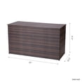 thumbnail image 4 of Peaktop Wicker 154 Gallon Patio Storage Deck Box, Brown, 4 of 5