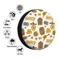 thumbnail image 4 of Susaid Honeycomb And Honey Print Tire Covers,Waterproof Anti-UV Snow Sun Rain Tire Covers for RV,Truck, SUV, Trailer, Camper-15 inch, 4 of 6