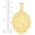 thumbnail image 2 of Floreo 10k Yellow Gold Round Horoscope Zodiac Sign Sagittarius Pendant, 2 of 2