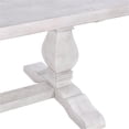 thumbnail image 6 of Pemberly Row 94" Reclaimed Solid Pine Wood Dining Table in Nordic Ivory, 6 of 9