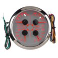 thumbnail image 2 of Aramox Multifunctional Gauge, 4in1 85mm Guage Multifunction Fuel Level Oil Pressure Water Temp Volt Meter DC 9-32V for Car RV Boat Motorcycle, 2 of 7