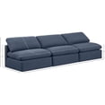 thumbnail image 7 of Meridian Furniture Indulge 105" Upholstered Linen Fabric Modular Sofa in Navy, 7 of 7