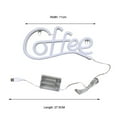 thumbnail image 6 of Coffee Letter Neon Sign Lamp Creative Shape Battery-Powered Flicker Free Low-Power Consumption LED Neon Light, 6 of 7