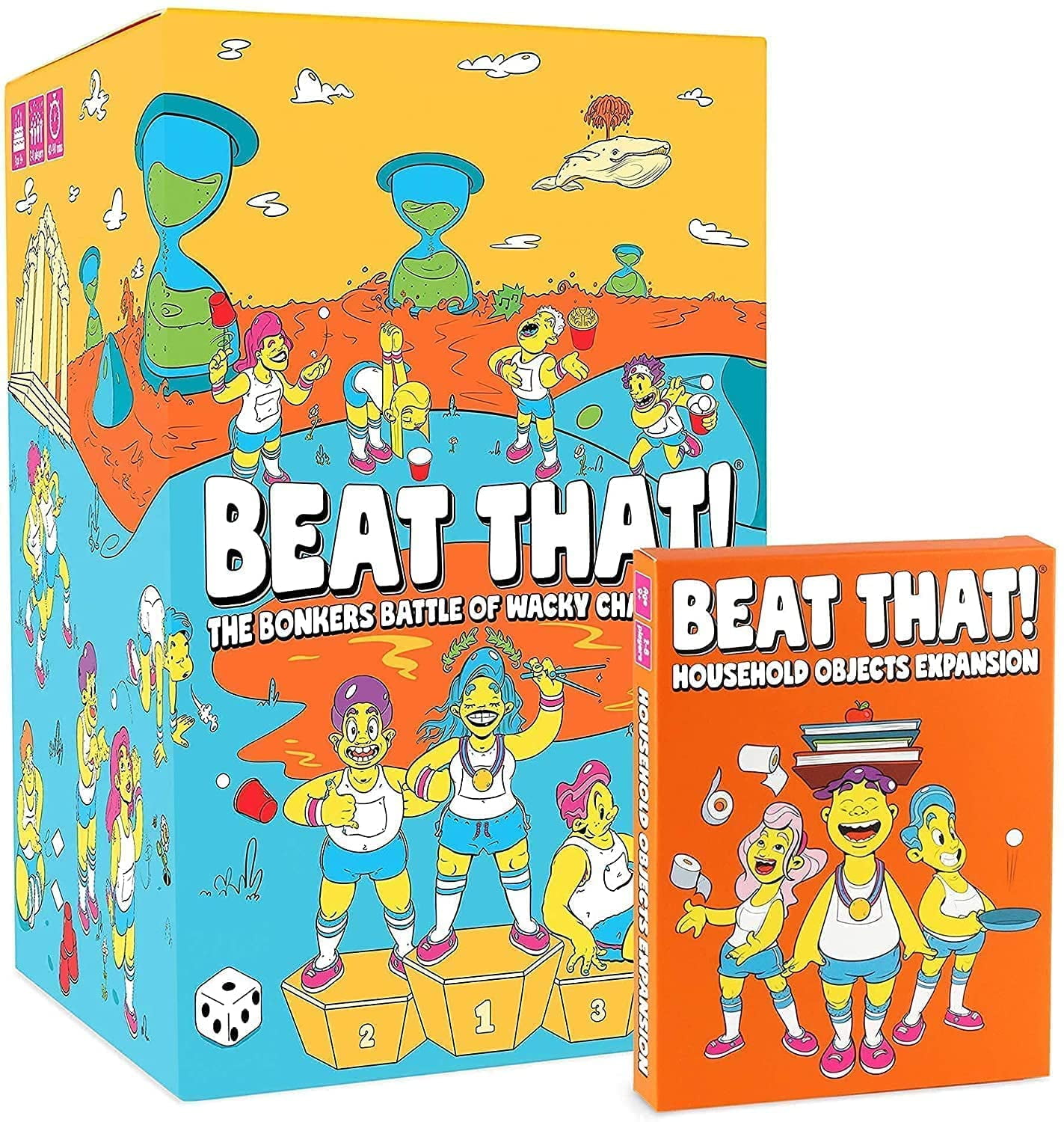  Gutter Games Beat That! Game and Household Objects Expansion  Combo Pack [Family Party Game for Kids & Adults] : Toys & Games