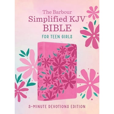 The Barbour Simplified KJV Bible for Teen Girls--3-Minute Devotions Edition, (Hardcover)
