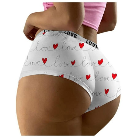 Xiaoxatg Women s Panties Valentine s Day Printed Sexy Panties For Womens Underwear Seamless plus Size