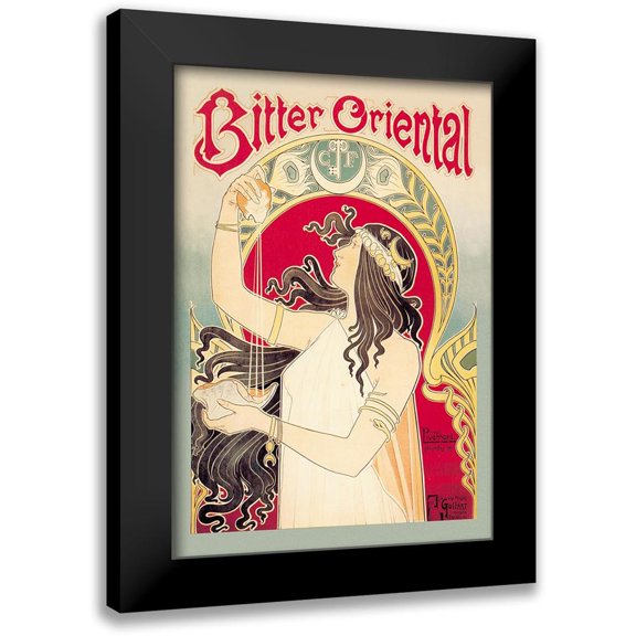 Livemont, Privat 11x14 Black Modern Framed Museum Art Print Titled - Bitter Oriental
