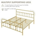 thumbnail image 5 of Yaheetech Classic Platform Bed with High Headboard and Footboard,King,Antique Gold, 5 of 9