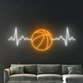 thumbnail image 5 of Handmadetneonsign Basketball Heartbeat Neon Sign, Basketball Wall Art Decor, Sport Wall Decor, 5 of 5