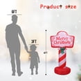thumbnail image 4 of Decoraciones inflables navideñas para exteriores, feliz Navidad, 4 pies, 4 of 8