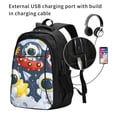 thumbnail image 2 of Balery Astronaut And Space Mochila con carga USB para hombre y mujer - Mochila impermeable y antirrobo para laptop con puerto USB para viajes, trabajo, 2 of 7