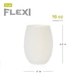 thumbnail image 3 of True Flexi Clear Aerating Silicone Wine Glasses, Wine Cups, 16oz Set of 2, 3 of 5