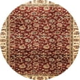 thumbnail image 1 of Ahgly Company Indoor Round Abstract Red Abstract Area Rugs, 4' Round, 1 of 6