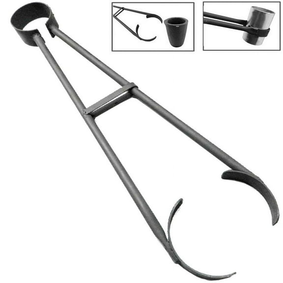 26" Flask Tong Casting Crucible Holder 2.5" to 4" Universal Tong Foundry Melting