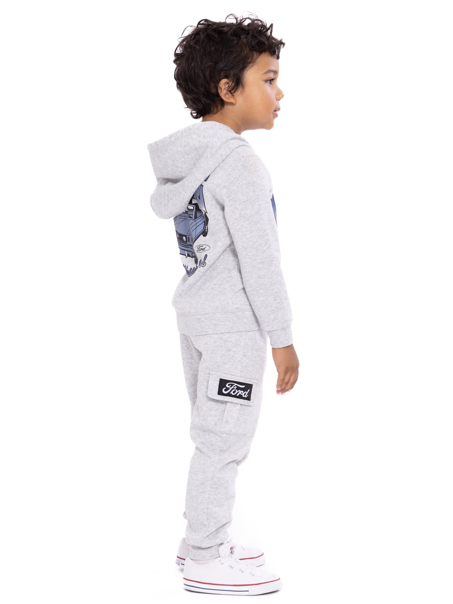 Ford Mustang Toddler Boys Graphic Hoodie and Jogger Pants Set, 2-Piece, Sizes 12M-5T