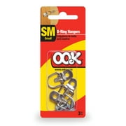 OOK Small D-ring Hangers, Zinc Plated, 3 Pieces