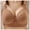 Khaki, variant on Women's Push Up Wireless Bra Comfort Support No Underwire Bras Comfortable Wire Bralette Everyday Underwear