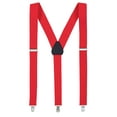 thumbnail image 2 of Hold’em 1" Teens & Men Suspender and Bow Tie Set Pre-Tied Bow Tie - Red, 2 of 4