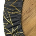thumbnail image 5 of Ambesonne Floral Fitted Round Tablecloth, Maple Leaves in Autumn Art, 40"- 44" Diameter, Dark Taupe Pale Green and Tan, 5 of 5