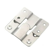 Aonity Stainless Steel Interlocking Buckle Large(Pack of 2), Flush Concealed Mount Brackets Stainless Steel Z Clip Bracket Interlock Hanging Buckle Mountain Buckle