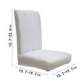 thumbnail image 3 of Solid Color Brushed High Elastic Chair Cover Soft And Comfortable Chair Seat Cover -proof And Dirt- Chair Slipcover Suitable For Dining Chair Clearance White, 3 of 5