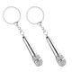 thumbnail image 1 of unbranded 2Ud Accesorios Llavero Microfono Plateado Para Organizar Llaves Y, 1 of 8
