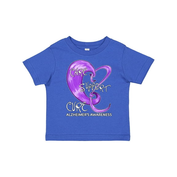 Inktastic Care, Support, Cure- Alzheimers Awareness Boys or Girls Toddler T-Shirt