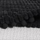 thumbnail image 4 of 2 packs of black pillow cover, 12x20 inches, with pompom, suitable for sofa bed, living room, soft Corduroy, cute waist cushion cover, 30x50 cm, 4 of 4